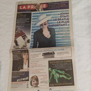 “John was the most important Beatle,” La Presse, March 21, 2009